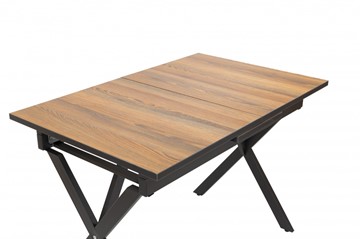 Кухонный раскладной стол Стайл № 11 (1100/1500*700 мм.) столешница пластик, форма Флан, с механизмом бабочка в Вологде - предосмотр 1