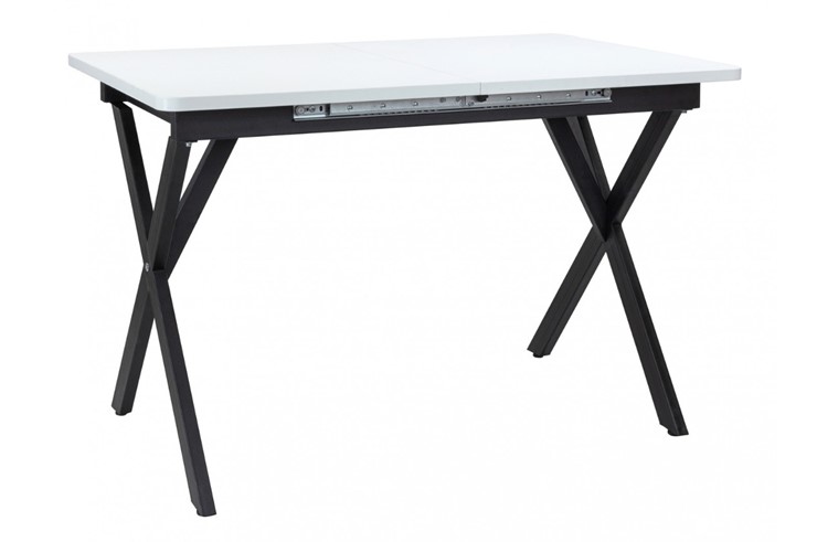 Кухонный раскладной стол Стайл № 11 (1100/1500*700 мм.) столешница пластик, форма Флан, с механизмом бабочка в Вологде - изображение 2