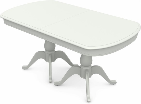 Кухонный стол раскладной Фабрицио-2 исп. Мыло большой 2 вставки, Тон 9 (Морилка/Эмаль) в Вологде - изображение