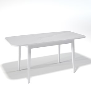 Кухонный раскладной стол Kenner 1200M (Крем/Стекло белое глянец) в Вологде - предосмотр 1