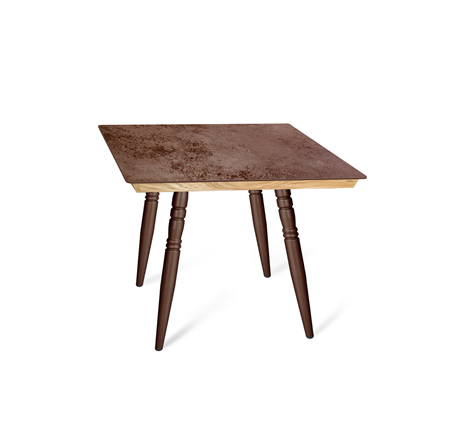 Кухонный обеденный стол SHT-TU15 (4 шт.)/ТT8 60/60 (медный металлик/прозрачный лак/коричневая сепия) в Вологде - изображение