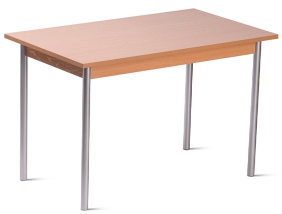Стол для столовой, ЛДСП Бук/Металлик в Вологде - изображение