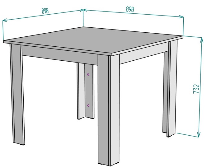 Кухонный стол T40, ДКМ в Вологде - изображение 1