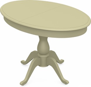 Обеденный раздвижной стол Фабрицио-1 исп. Эллипс, Тон 10 Покраска + патина с прорисовкой (на столешнице) в Вологде - предосмотр