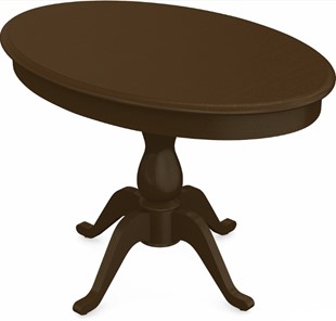 Кухонный стол раздвижной Фабрицио-1 исп. Эллипс, Тон 4 Покраска + патина с прорисовкой (на столешнице) в Вологде - предосмотр