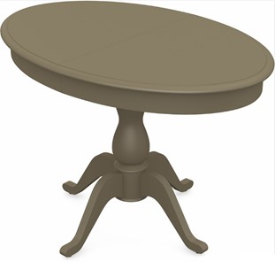Кухонный раздвижной стол Фабрицио-1 исп. Эллипс, Тон 40 Покраска + патина с прорисовкой (на столешнице) в Вологде - предосмотр