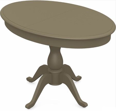 Кухонный раздвижной стол Фабрицио-1 исп. Эллипс, Тон 40 Покраска + патина с прорисовкой (на столешнице) в Вологде - изображение