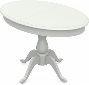 Кухонный раздвижной стол Фабрицио-1 исп. Эллипс, Тон 9 Покраска + патина с прорисовкой (на столешнице) в Вологде - предосмотр