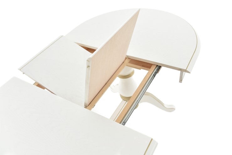 Кухонный стол раздвижной Фабрицио-2 исп. Овал 1200, Тон 10 (Морилка/Эмаль) в Вологде - изображение 3