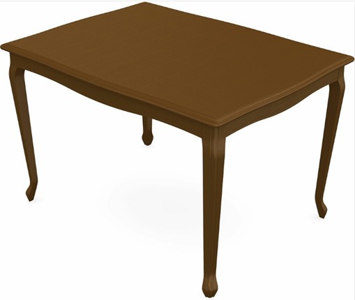 Кухонный раскладной стол Кабриоль 1400х800, тон 2 (Морилка/Эмаль) в Вологде - изображение