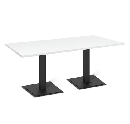 Кухонный обеденный стол SHT-TU5-BS1 (2 шт.)/ТT 120/80 (черный/белый шагрень) в Вологде - изображение
