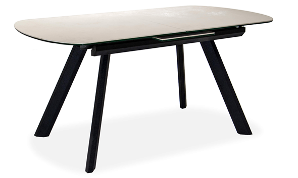 Кухонный раздвижной стол Шамони 1CQ 140х85 (Oxide Avorio/Графит) в Вологде - изображение