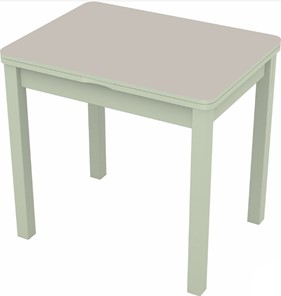 Обеденный раздвижной стол Бари дерево №8 (стекло белое/белый) в Вологде - предосмотр