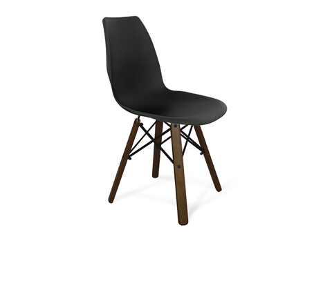 Обеденный стул SHT-ST29/S70 (черный/темный орех/черный) в Вологде - изображение