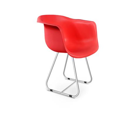 Обеденный стул SHT-ST31/S38 (красный/хром лак) в Вологде - изображение