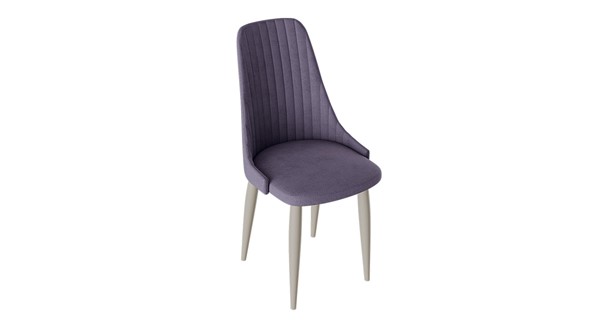 Обеденный стул Франк (конус) исп2 (Капучино матовый/Микровелюр Фиолетовый) в Вологде - изображение