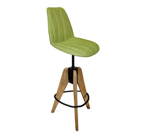 Барный стул SHT-ST29-C1/S92 (оливковый/брашированный коричневый/черный муар) в Вологде - изображение