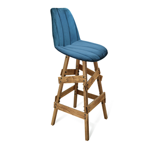 Барный стул SHT-ST29-C1/S81 (морская глубина/брашированный коричневый) в Вологде - предосмотр