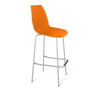 Барный стул SHT-ST29/S29 (оранжевый ral2003/хром лак) в Вологде - предосмотр
