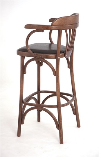 Барный стул 750 мягкий (средний тон, экокожа коричневая) в Вологде - изображение 2