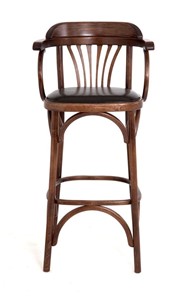 Барный стул 750 мягкий (средний тон, экокожа коричневая) в Вологде - предосмотр 4