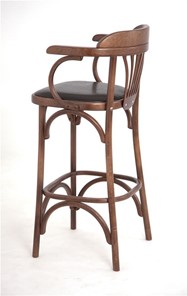 Барный стул 750 мягкий (средний тон, экокожа коричневая) в Вологде - предосмотр 5