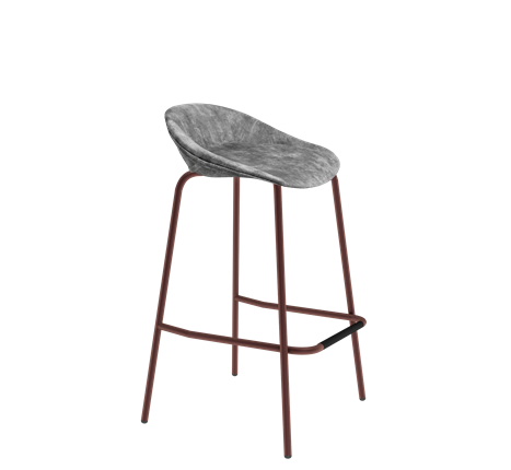 Барный стул SHT-ST19-SF1 / SHT-S29P (дымный/медный металлик) в Вологде - изображение
