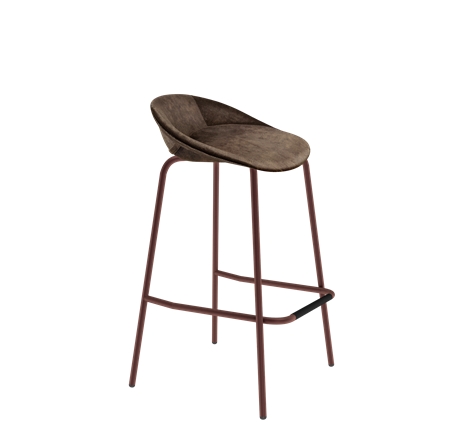 Барный стул SHT-ST19-SF1 / SHT-S29P (кофейный трюфель/медный металлик) в Вологде - изображение