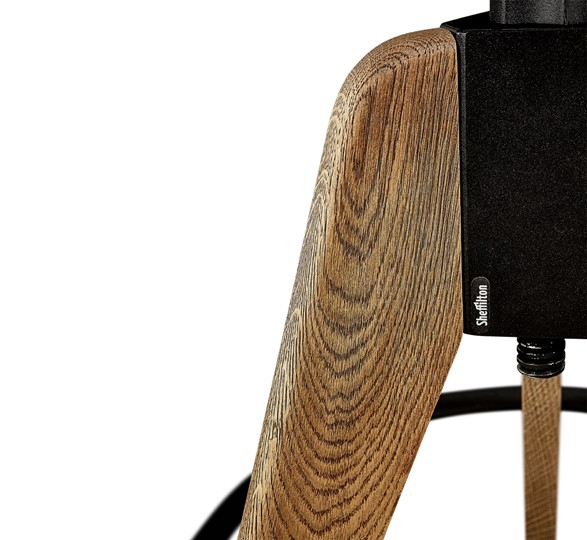 Барный стул SHT-ST19/S92 (белый/брашированный коричневый/черный муар) в Вологде - изображение 9