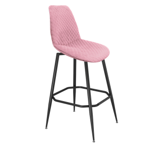 Барный стул SHT-ST29-С22 / SHT-S148 (розовый зефир/черный муар) в Вологде - предосмотр