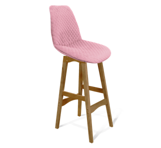Барный стул SHT-ST29-С22 / SHT-S65 (розовый зефир/светлый орех) в Вологде - предосмотр