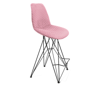 Полубарный стул SHT-ST29-С22 / SHT-S66-1 (розовый зефир/черный муар) в Вологде