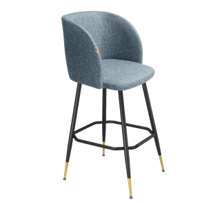 Барный стул SHT-ST33 / SHT-S148 (синий лед/черный муар/золото) в Вологде - предосмотр