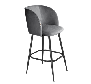 Барный стул SHT-ST33 / SHT-S148 (угольно-серый/черный муар) в Вологде - предосмотр