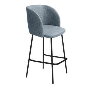 Барный стул SHT-ST33 / SHT-S29P (синий лед/черный муар) в Вологде - предосмотр