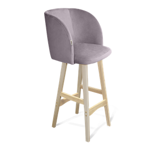 Барный стул SHT-ST33 / SHT-S65 (сиреневая орхидея/прозрачный лак) в Вологде - предосмотр