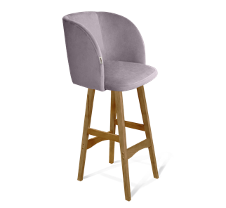 Барный стул SHT-ST33 / SHT-S65 (сиреневая орхидея/светлый орех) в Вологде - предосмотр