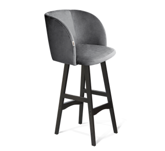Барный стул SHT-ST33 / SHT-S65 (угольно-серый/венге) в Вологде