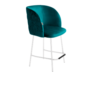 Полубарный стул SHT-ST33-1 / SHT-S29P-1 (альпийский бирюзовый/белый муар) в Вологде - предосмотр