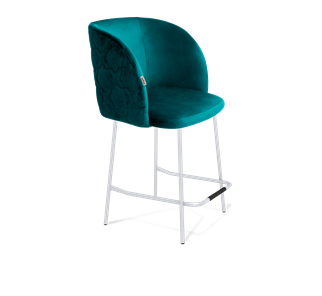 Полубарный стул SHT-ST33-1 / SHT-S29P-1 (альпийский бирюзовый/хром лак) в Вологде - предосмотр