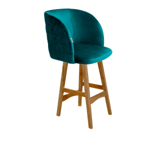 Полубарный стул SHT-ST33-1 / SHT-S65-1 (альпийский бирюзовый/светлый орех) в Вологде - предосмотр