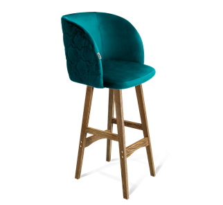 Барный стул SHT-ST33-1 / SHT-S65 (альпийский бирюзовый/дуб брашированный коричневый) в Вологде