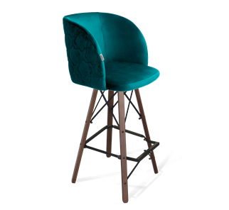 Барный стул SHT-ST33-1 / SHT-S80 (альпийский бирюзовый/темный орех/черный) в Вологде - предосмотр