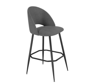Барный стул SHT-ST34 / SHT-S148 (платиново-серый/черный муар) в Вологде