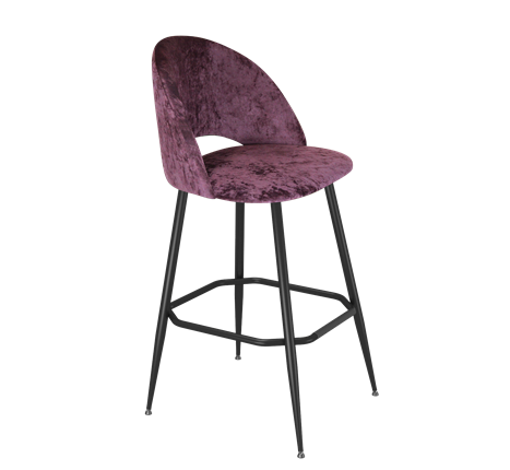 Барный стул SHT-ST34 / SHT-S148 (вишневый джем/черный муар) в Вологде - изображение