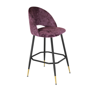 Барный стул SHT-ST34 / SHT-S148 (вишневый джем/черный муар/золото) в Вологде - предосмотр