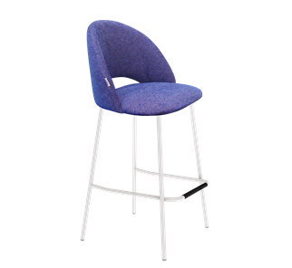 Барный стул SHT-ST34 / SHT-S29P (синий мираж/белый муар) в Вологде - предосмотр