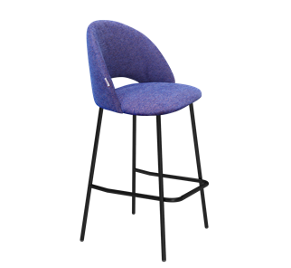 Барный стул SHT-ST34 / SHT-S29P (синий мираж/черный муар) в Вологде - предосмотр
