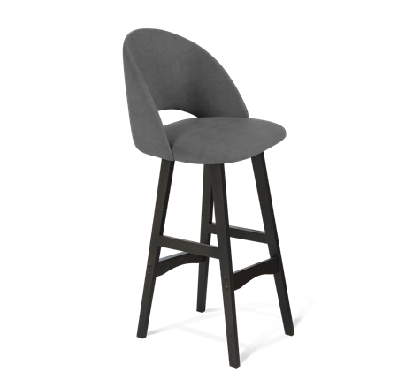Барный стул SHT-ST34 / SHT-S65 (платиново-серый/венге) в Вологде - изображение
