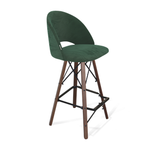 Барный стул SHT-ST34 / SHT-S80 (лиственно-зеленый/темный орех/черный) в Вологде